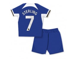 Chelsea Raheem Sterling #7 Hemmatröja Barn 2023-24 Kortärmad (+ Korta byxor)
