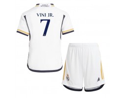 Real Madrid Vinicius Junior #7 Hemmatröja Barn 2023-24 Kortärmad (+ Korta byxor)