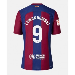 Barcelona Robert Lewandowski #9 Hemmatröja Dam 2023-24 Kortärmad