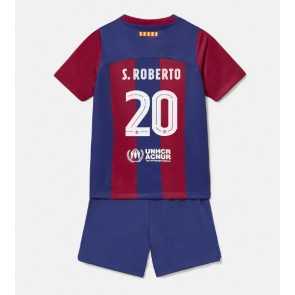 Barcelona Sergi Roberto #20 Hemmatröja Barn 2023-24 Kortärmad (+ Korta byxor)