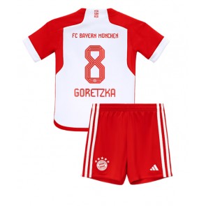 Bayern Munich Leon Goretzka #8 Hemmatröja Barn 2023-24 Kortärmad (+ Korta byxor)