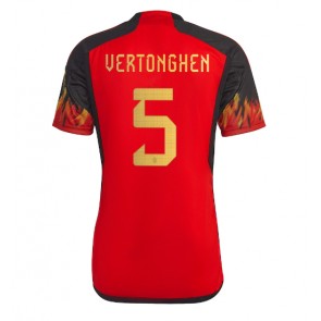 Belgien Jan Vertonghen #5 Hemmatröja VM 2022 Kortärmad