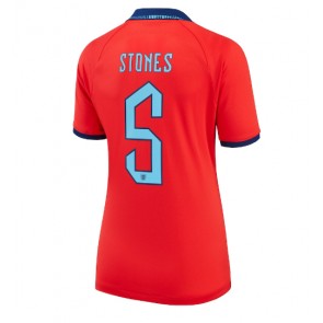 England John Stones #5 Bortatröja Dam VM 2022 Kortärmad