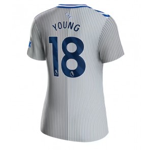 Everton Ashley Young #18 Tredje Tröja Dam 2023-24 Kortärmad