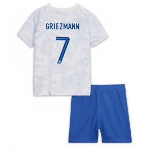Frankrike Antoine Griezmann #7 Bortatröja Barn VM 2022 Kortärmad (+ Korta byxor)