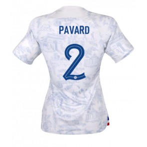 Frankrike Benjamin Pavard #2 Bortatröja Dam VM 2022 Kortärmad