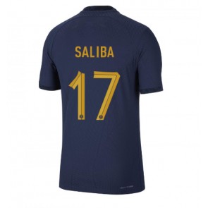 Frankrike William Saliba #17 Hemmatröja VM 2022 Kortärmad