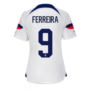 Förenta staterna Jesus Ferreira #9 Hemmatröja Dam VM 2022 Kortärmad