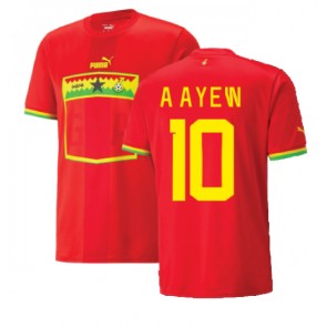 Ghana Andre Ayew #10 Bortatröja VM 2022 Kortärmad