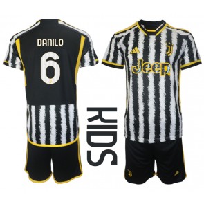 Juventus Danilo Luiz #6 Hemmatröja Barn 2023-24 Kortärmad (+ Korta byxor)