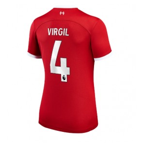 Liverpool Virgil van Dijk #4 Hemmatröja Dam 2023-24 Kortärmad