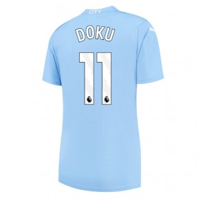 Manchester City Jeremy Doku #11 Hemmatröja Dam 2023-24 Kortärmad