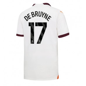 Manchester City Kevin De Bruyne #17 Bortatröja 2023-24 Kortärmad
