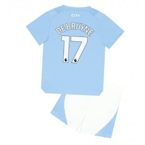 Manchester City Kevin De Bruyne #17 Hemmatröja Barn 2023-24 Kortärmad (+ Korta byxor)