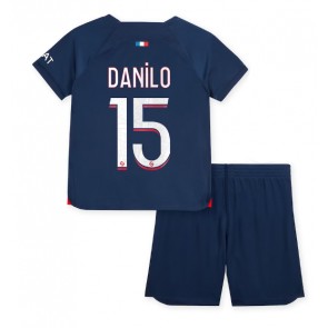 Paris Saint-Germain Danilo Pereira #15 Hemmatröja Barn 2023-24 Kortärmad (+ Korta byxor)