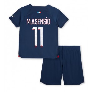 Paris Saint-Germain Marco Asensio #11 Hemmatröja Barn 2023-24 Kortärmad (+ Korta byxor)