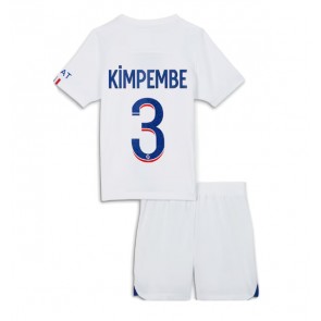 Paris Saint-Germain Presnel Kimpembe #3 Bortatröja Barn 2023-24 Kortärmad (+ Korta byxor)