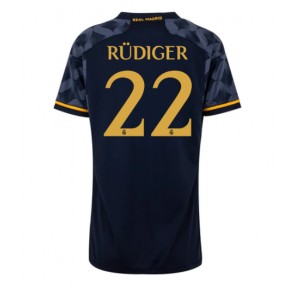Real Madrid Antonio Rudiger #22 Bortatröja Dam 2023-24 Kortärmad