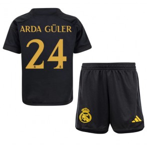 Real Madrid Arda Guler #24 Tredje Tröja Barn 2023-24 Kortärmad (+ Korta byxor)