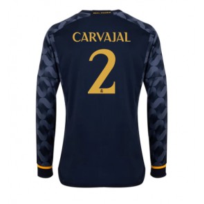 Real Madrid Daniel Carvajal #2 Bortatröja 2023-24 Långärmad