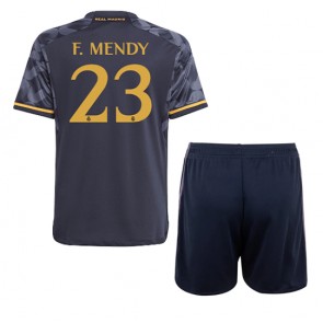 Real Madrid Ferland Mendy #23 Bortatröja Barn 2023-24 Kortärmad (+ Korta byxor)