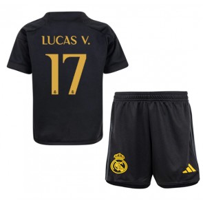 Real Madrid Lucas Vazquez #17 Tredje Tröja Barn 2023-24 Kortärmad (+ Korta byxor)