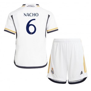 Real Madrid Nacho #6 Hemmatröja Barn 2023-24 Kortärmad (+ Korta byxor)