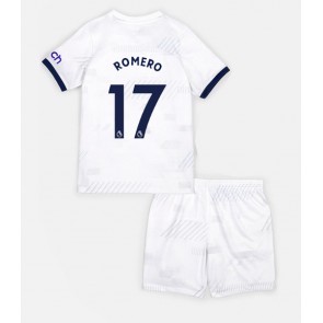 Tottenham Hotspur Cristian Romero #17 Hemmatröja Barn 2023-24 Kortärmad (+ Korta byxor)