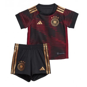 Tyskland Bortatröja Barn VM 2022 Kortärmad (+ Korta byxor)