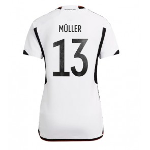 Tyskland Thomas Muller #13 Hemmatröja Dam VM 2022 Kortärmad