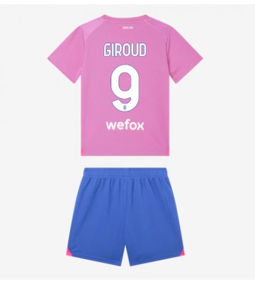 AC Milan Olivier Giroud #9 Tredje Tröja Barn 2023-24 Kortärmad (+ Korta byxor)