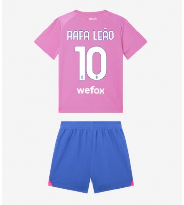 AC Milan Rafael Leao #10 Tredje Tröja Barn 2023-24 Kortärmad (+ Korta byxor)