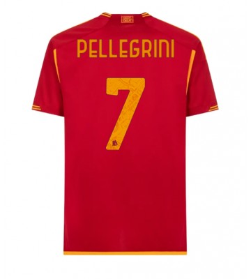 AS Roma Lorenzo Pellegrini #7 Hemmatröja 2023-24 Kortärmad