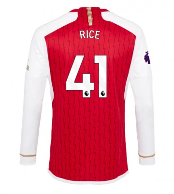 Arsenal Declan Rice #41 Hemmatröja 2023-24 Långärmad