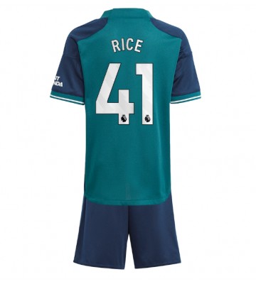 Arsenal Declan Rice #41 Tredje Tröja Barn 2023-24 Kortärmad (+ Korta byxor)