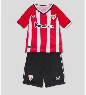 Athletic Bilbao Hemmatröja Barn 2023-24 Kortärmad (+ Korta byxor)