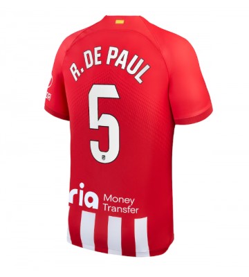 Atletico Madrid Rodrigo De Paul #5 Hemmatröja 2023-24 Kortärmad