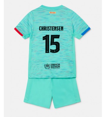 Barcelona Andreas Christensen #15 Tredje Tröja Barn 2023-24 Kortärmad (+ Korta byxor)
