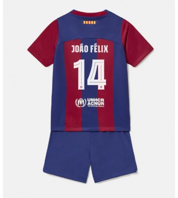 Barcelona Joao Felix #14 Hemmatröja Barn 2023-24 Kortärmad (+ Korta byxor)
