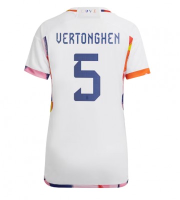 Belgien Jan Vertonghen #5 Bortatröja Dam VM 2022 Kortärmad