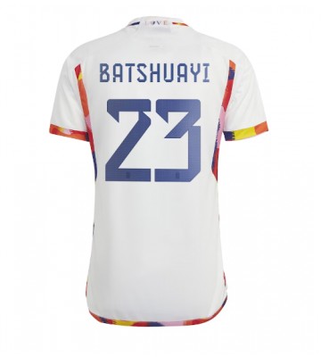 Belgien Michy Batshuayi #23 Bortatröja VM 2022 Kortärmad