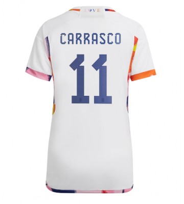 Belgien Yannick Carrasco #11 Bortatröja Dam VM 2022 Kortärmad