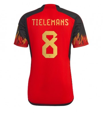 Belgien Youri Tielemans #8 Hemmatröja VM 2022 Kortärmad