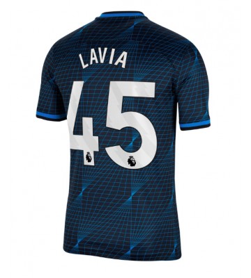 Chelsea Romeo Lavia #45 Bortatröja 2023-24 Kortärmad
