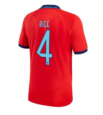 England Declan Rice #4 Bortatröja VM 2022 Kortärmad