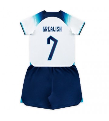 England Jack Grealish #7 Hemmatröja Barn VM 2022 Kortärmad (+ Korta byxor)
