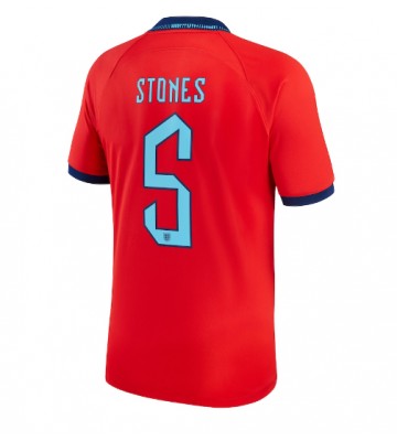 England John Stones #5 Bortatröja VM 2022 Kortärmad