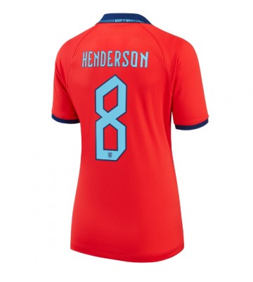 England Jordan Henderson #8 Bortatröja Dam VM 2022 Kortärmad