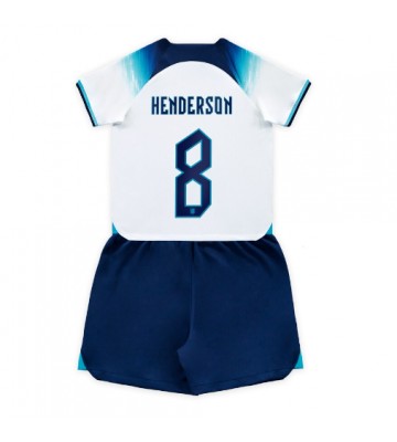 England Jordan Henderson #8 Hemmatröja Barn VM 2022 Kortärmad (+ Korta byxor)