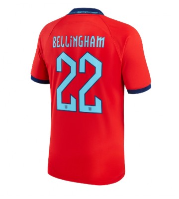 England Jude Bellingham #22 Bortatröja VM 2022 Kortärmad